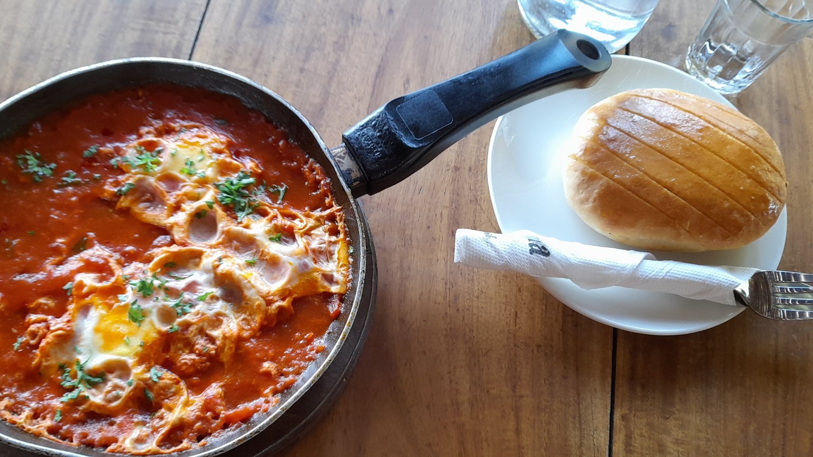 Weekend Shakshuka: Eggs Poached in Smoky Tomato and Pepper Sauce